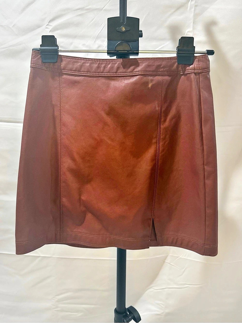 Abercrombie & Fitch Faux Leather Mini Skirt Brown Size Small